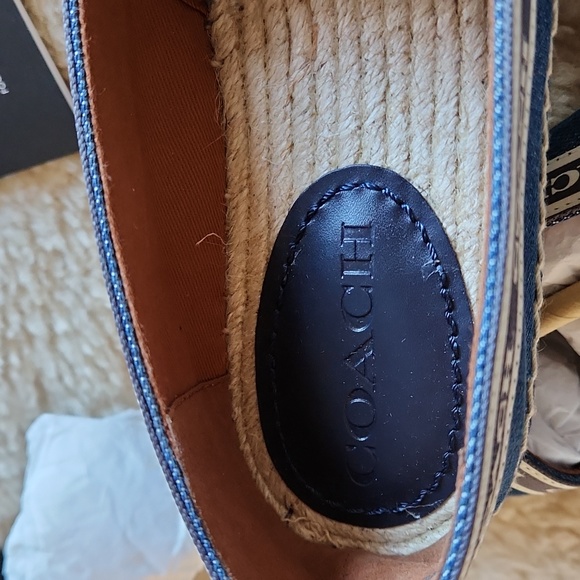 Adorable NWT IOB Coach Corrie Denim Espadrilles Slip-ons 💙 - Picture 13 of 16